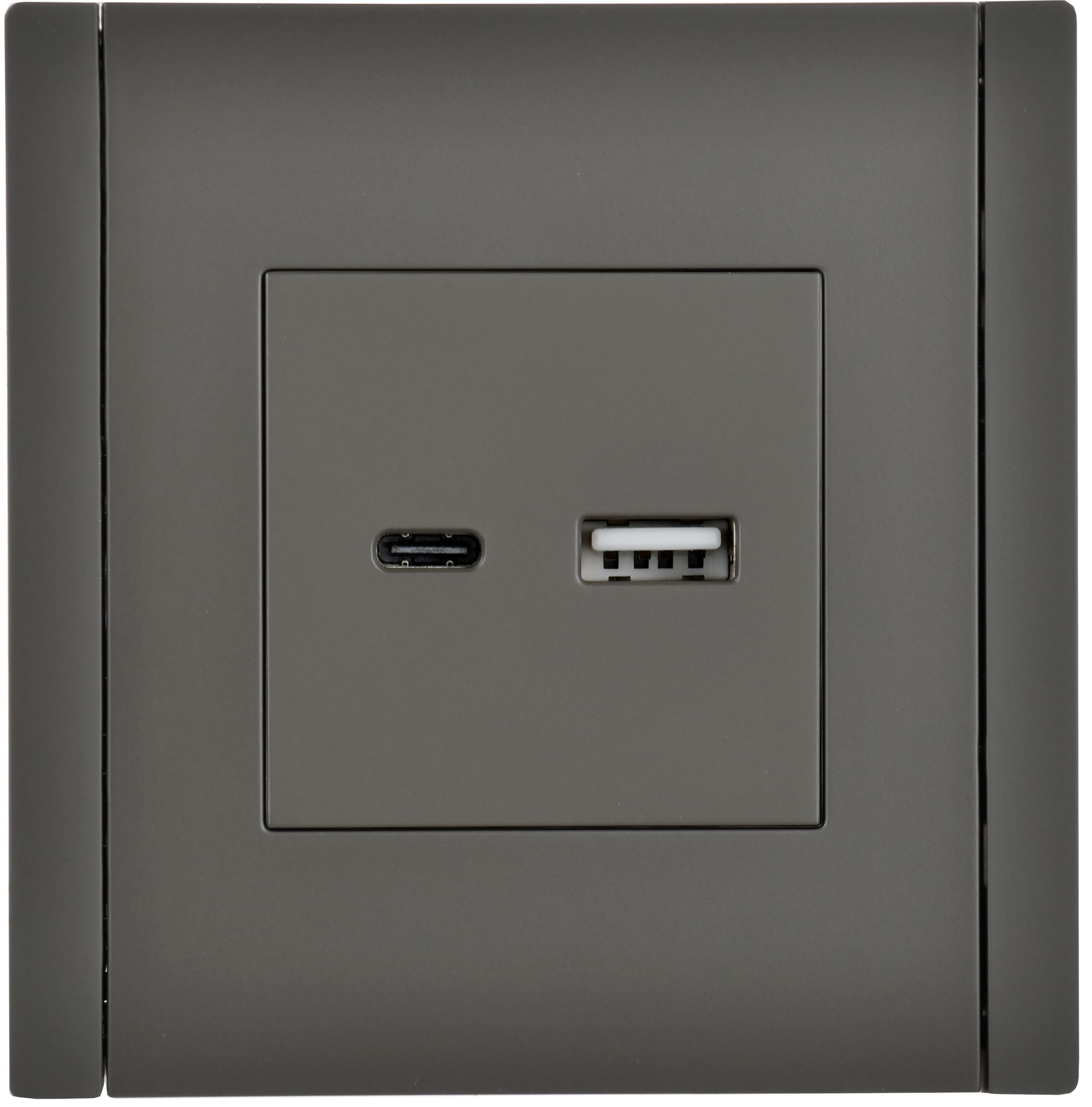 FORTE&PIANO Розетка USB A+C 18Вт FP351 серый ИЭК