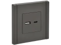 FORTE&PIANO Розетка USB A+C 18Вт FP351 серый ИЭК