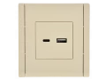 FORTE&PIANO Розетка USB A+C 18Вт FP451 ваниль ИЭК