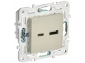 SKANDY Розетка USB A+C 3,1А SK-R14B бежевый IEK