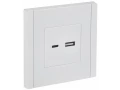 FORTE&PIANO Розетка USB A+C 3,1А FP250 белый IEK