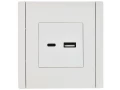 FORTE&PIANO Розетка USB A+C 3,1А FP250 белый IEK