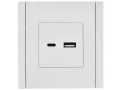 FORTE&PIANO Розетка USB A+C 3,1А FP250 белый IEK