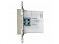 SKANDY Розетка USB A+C 18Вт SK-R13B бежевый IEK