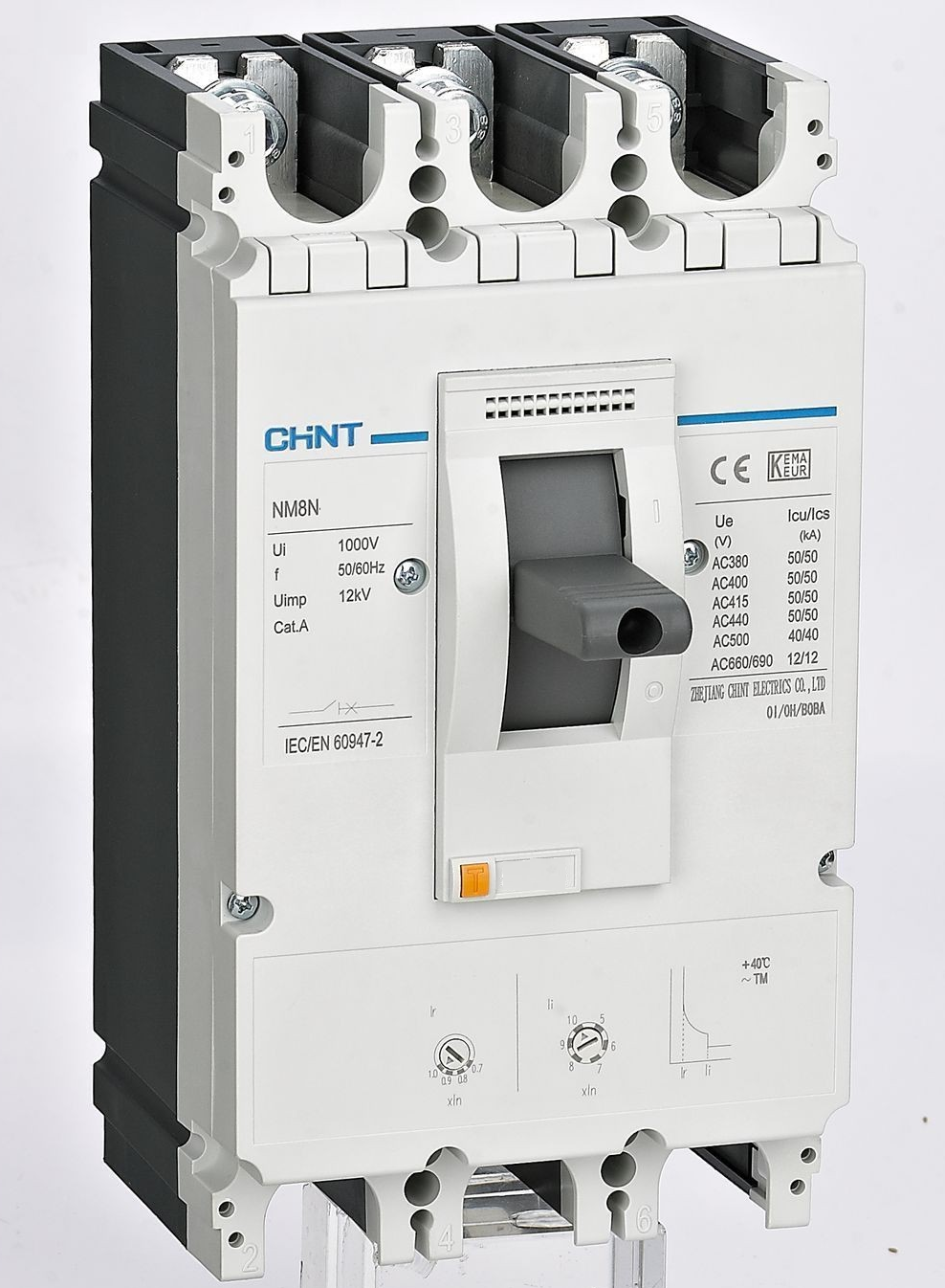 Авт. выкл. NM8N-630Q EM 3P 630А 70кА с электр. расцепителем, LCD (R)