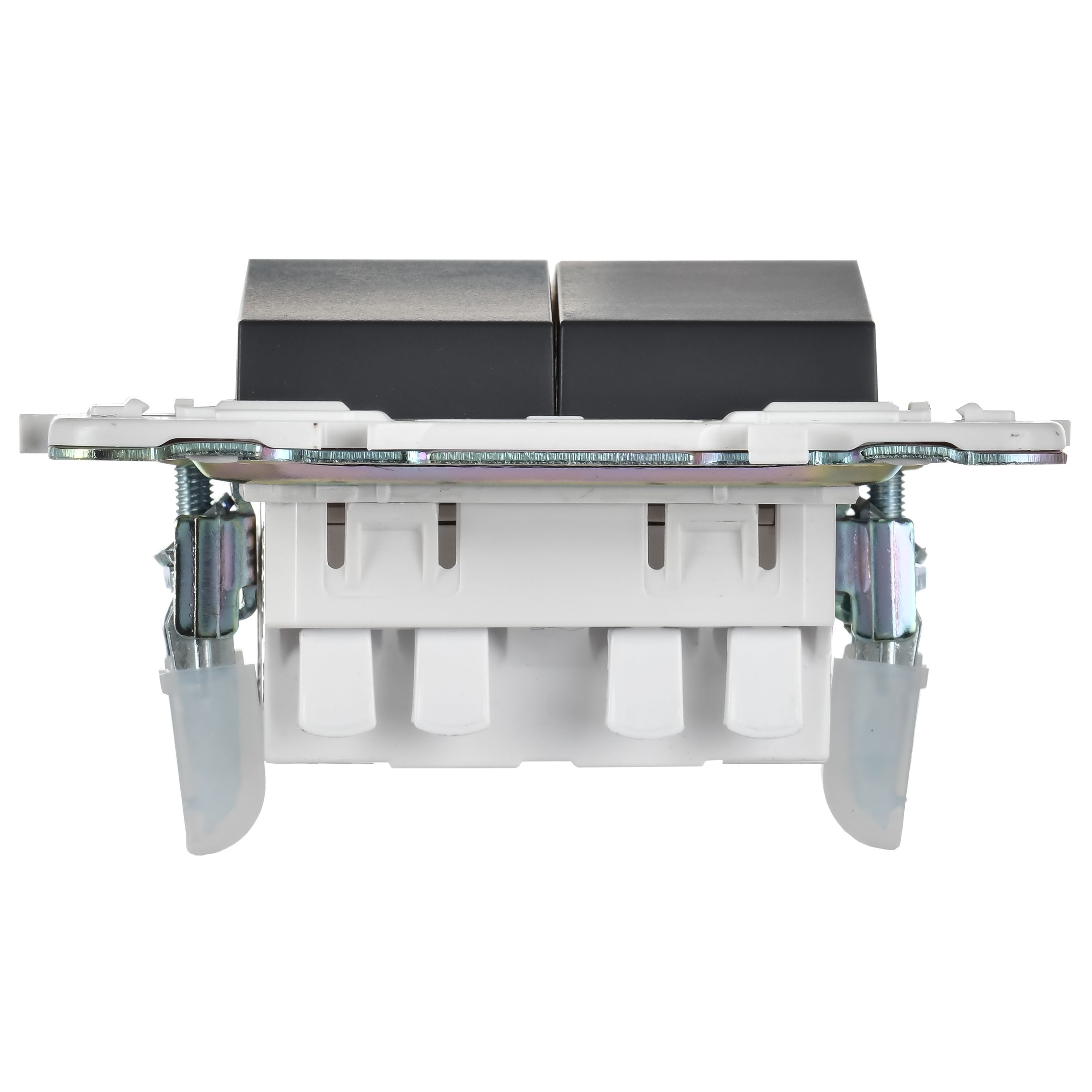 SKANDY Выключатель 2-клавишный проходной 10А SK-V05T титан IEK