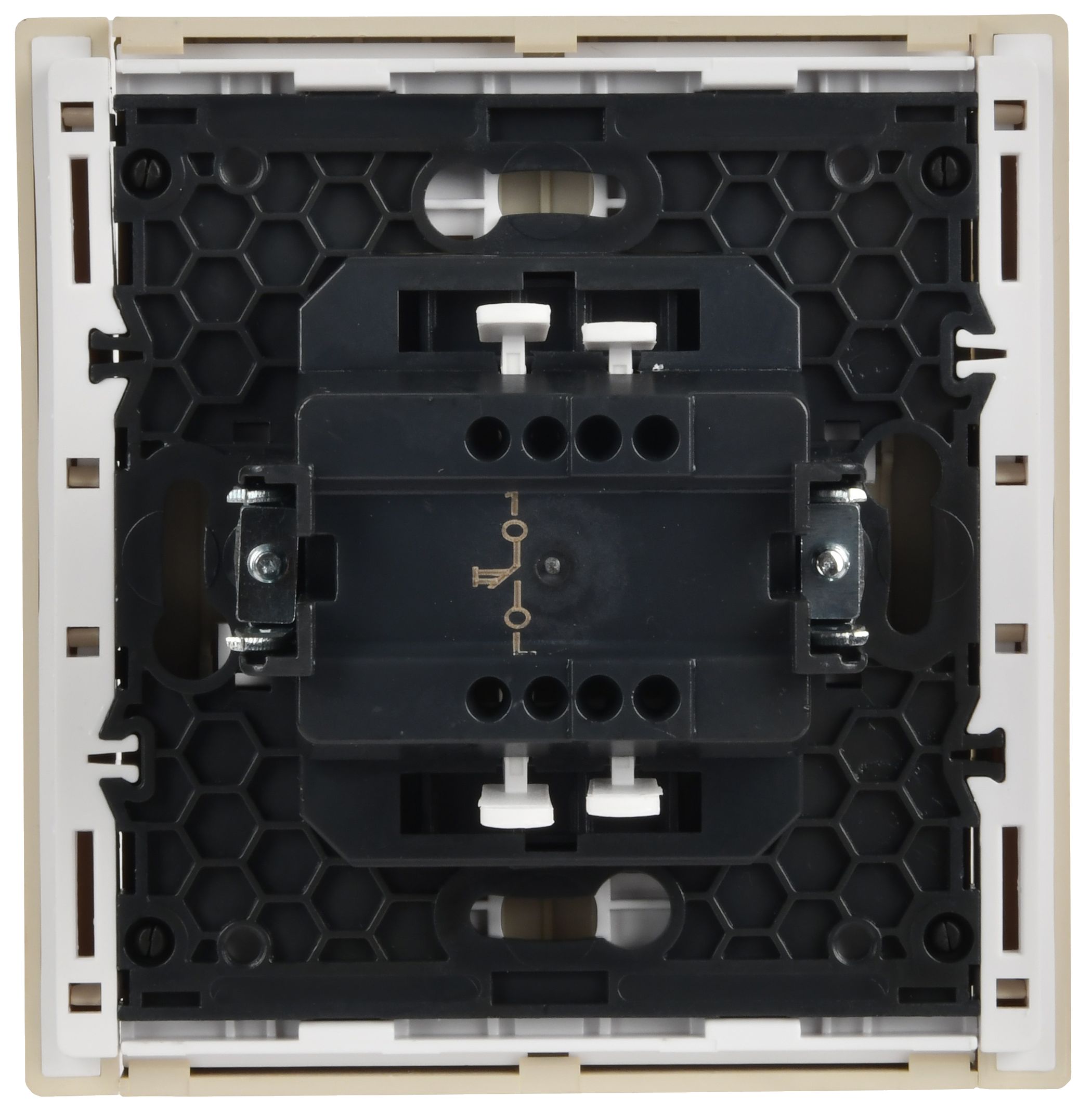 FORTE&PIANO Выключатель 1-клавишный самовозвратный 10А FP410 ваниль IEK