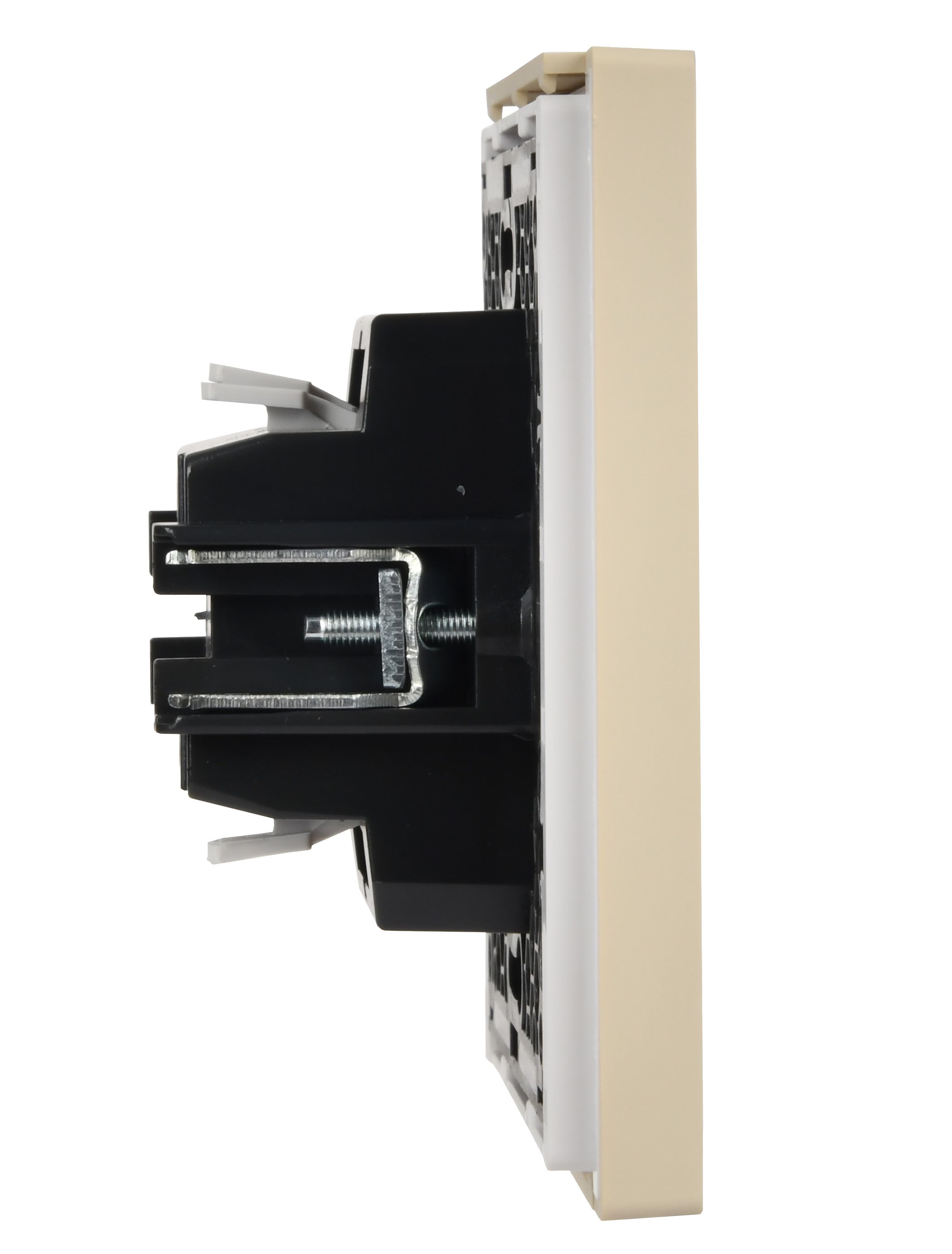 FORTE&PIANO Выключатель 1-клавишный самовозвратный 10А FP410 ваниль IEK