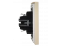 FORTE&PIANO Выключатель 1-клавишный самовозвратный 10А FP410 ваниль IEK