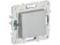 SKANDY Выключатель 1-клавишный 10А SK-V01S серебряный IEK