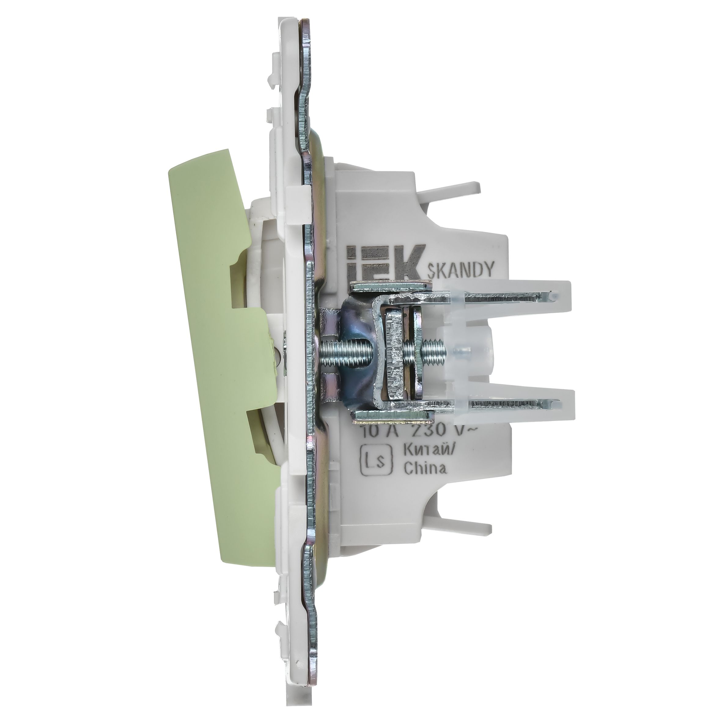 SKANDY Выключатель 2-клавишный 10А SK-V04G мятный IEK