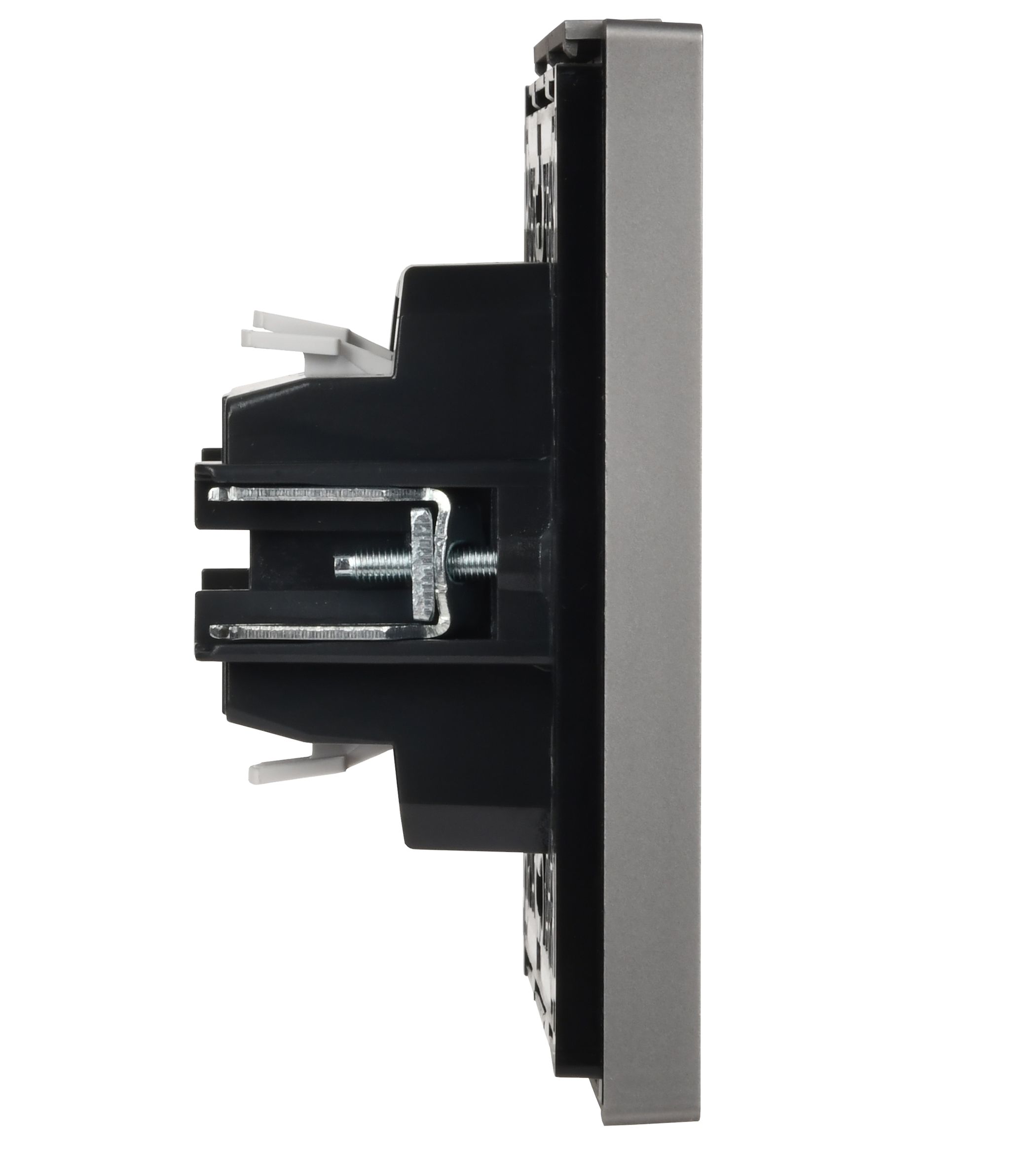 FORTE&PIANO Выключатель 1-клавишный самовозвратный 10А FP510 сталь IEK