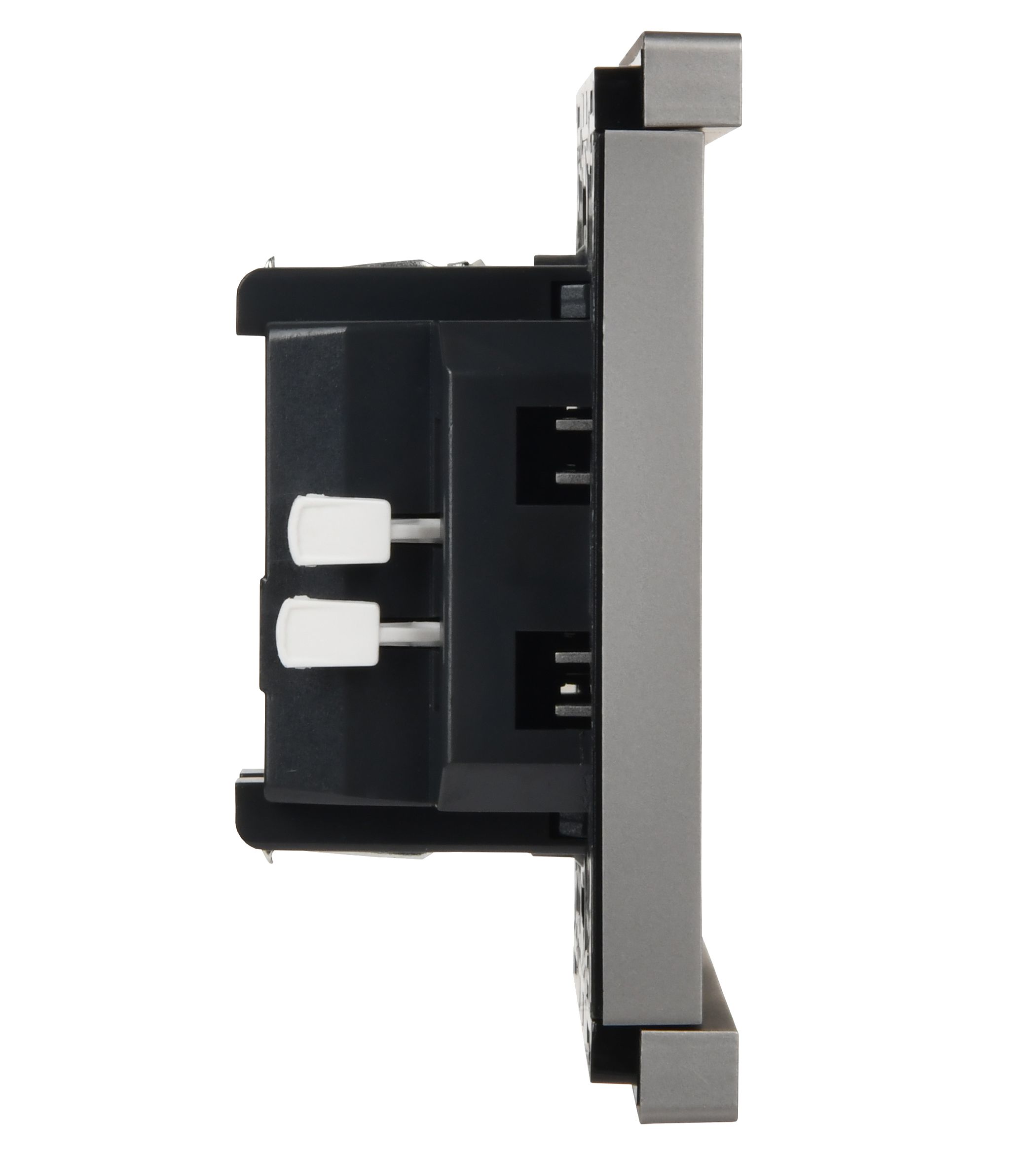 FORTE&PIANO Выключатель 1-клавишный самовозвратный 10А FP510 сталь IEK