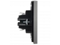 FORTE&PIANO Выключатель 1-клавишный самовозвратный 10А FP510 сталь IEK