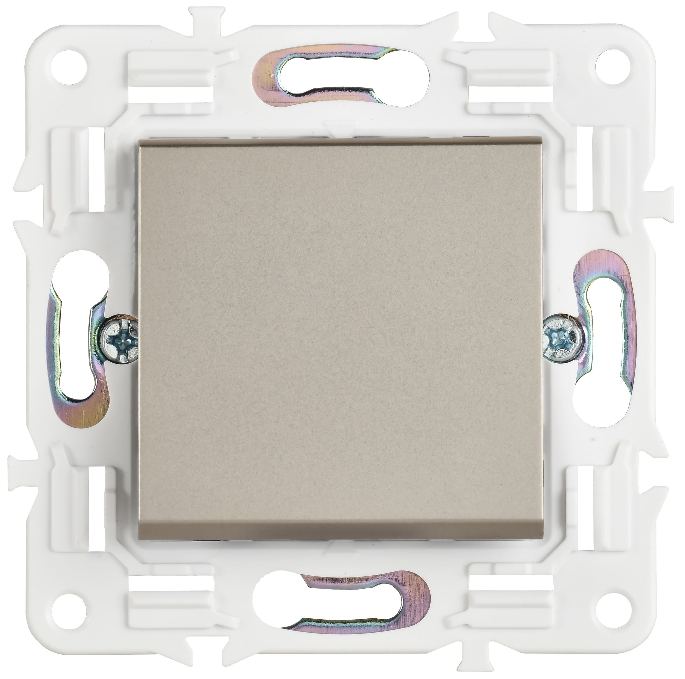 SKANDY Выключатель 1-клавишный кнопочный 10А SK-V14Sh шампань IEK