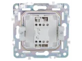 SKANDY Выключатель 1-клавишный кнопочный 10А SK-V14Gr серый IEK