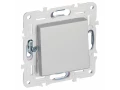 SKANDY Выключатель 1-клавишный перекрестный 10А SK-V03S серебряный IEK
