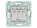 SKANDY Выключатель 3-клавишный 10А SK-V11Gr серый IEK