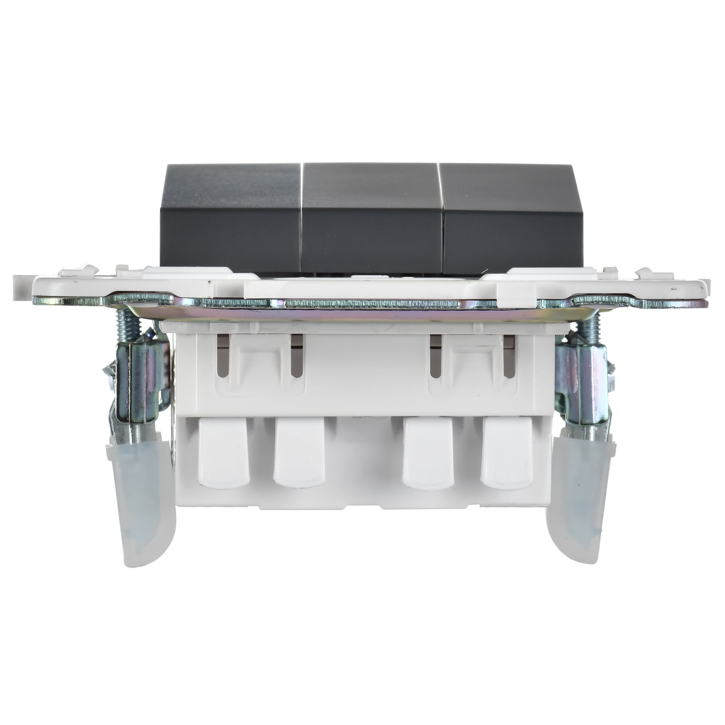 SKANDY Выключатель 3-клавишный 10А SK-V11T титан IEK