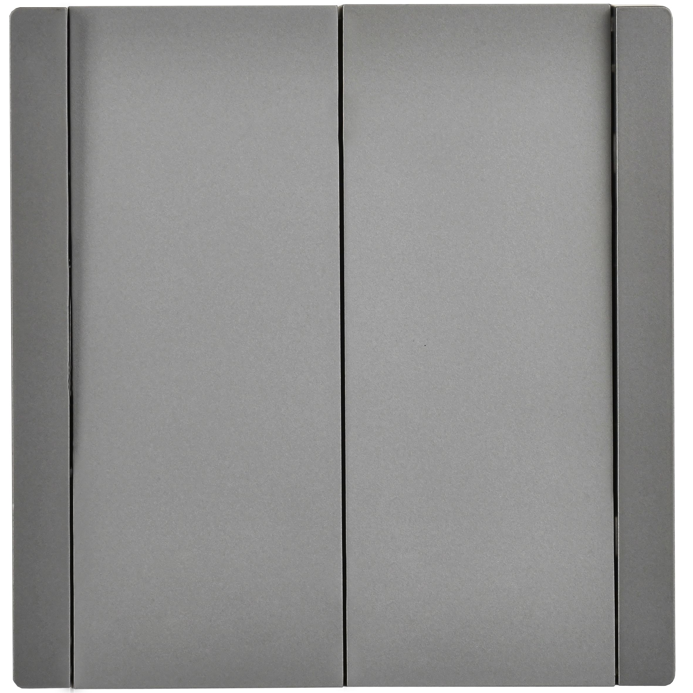 FORTE&PIANO Выключатель 2-клавишный перекрестный 10А FP509 сталь ИЭК