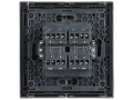 FORTE&PIANO Выключатель 2-клавишный перекрестный 10А FP509 сталь IEK