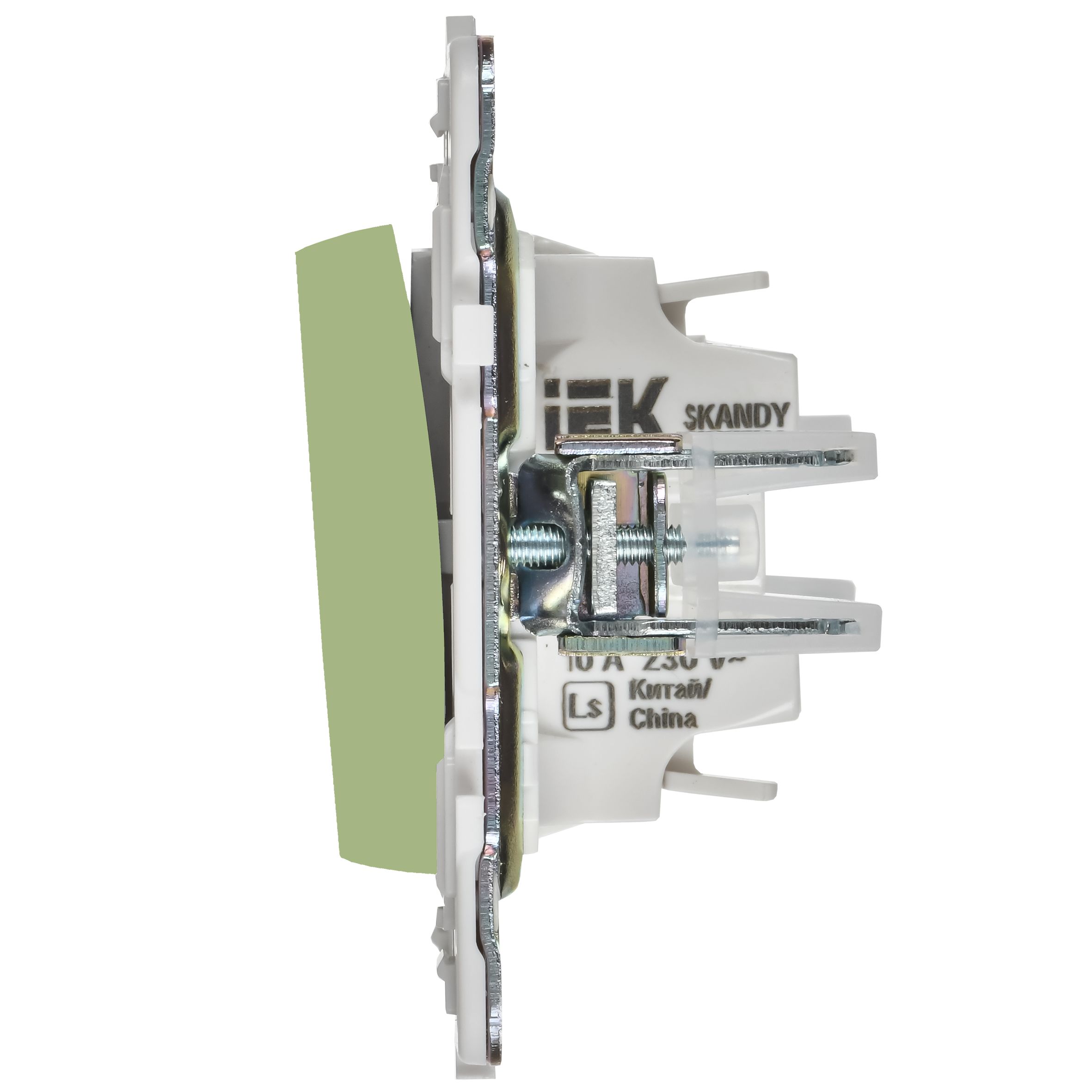 SKANDY Выключатель 3-клавишный 10А SK-V11G мятный IEK