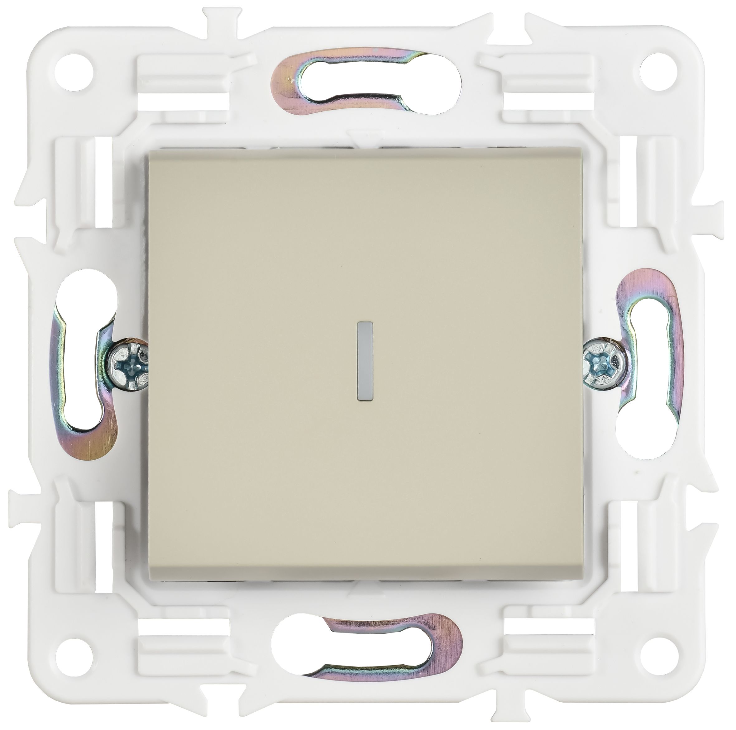 SKANDY Выключатель 1-клавишный с индикацией 10А SK-V07B бежевый IEK