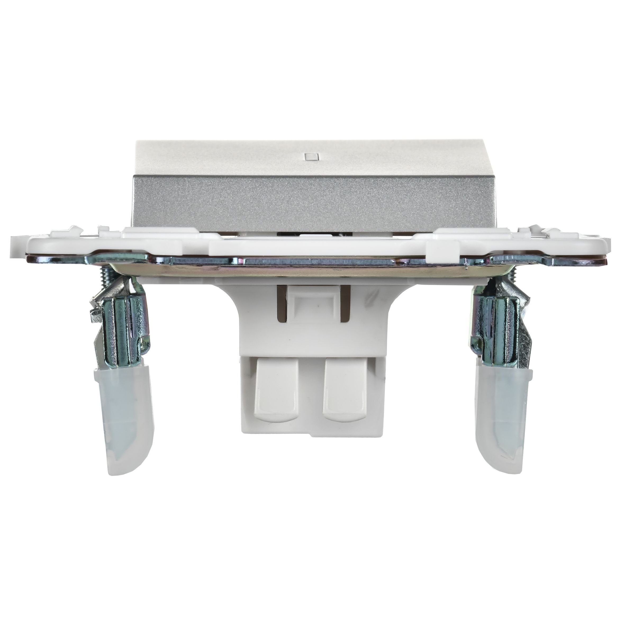 SKANDY Выключатель 1-клавишный проходной с индикацией 10А SK-V08S серебряный IEK