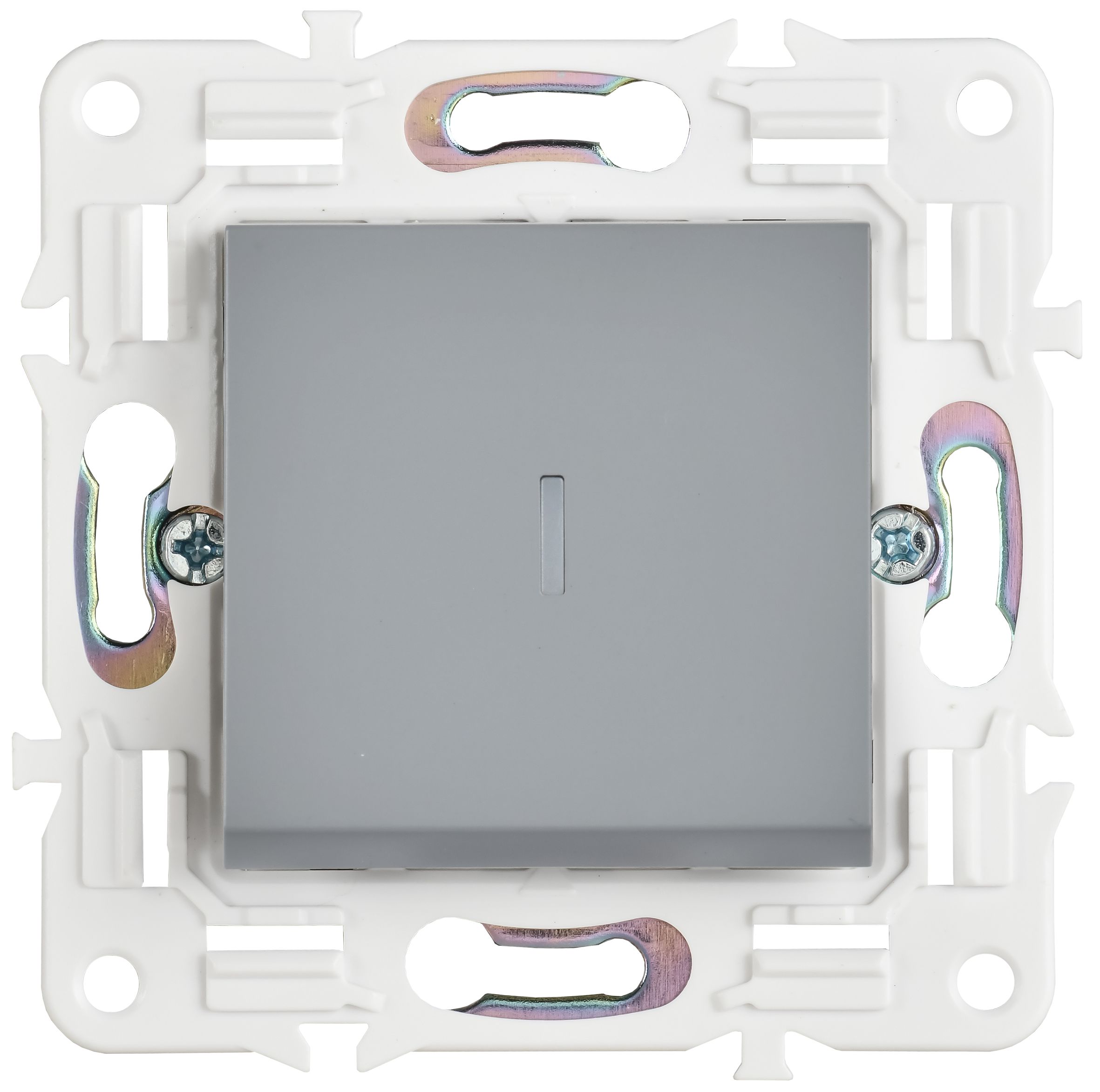 SKANDY Выключатель 1-клавишный проходной с индикацией 10А SK-V08Gr серый IEK