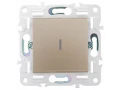 SKANDY Выключатель 1-клавишный проходной с индикацией 10А SK-V08Sa песочный IEK