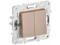 SKANDY Выключатель 2-клавишный перекрестный 10А SK-V06Sa песочный IEK