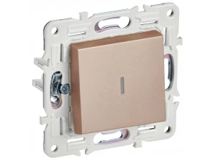 SKANDY Выключатель 1-клавишный с индикацией 10А SK-V07Sa песочный IEK