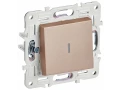 SKANDY Выключатель 1-клавишный с индикацией 10А SK-V07Sa песочный IEK