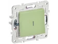 SKANDY Выключатель 1-клавишный с индикацией 10А SK-V07G мятный IEK