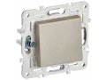 SKANDY Выключатель 1-клавишный проходной 10А SK-V02Sh шампань IEK