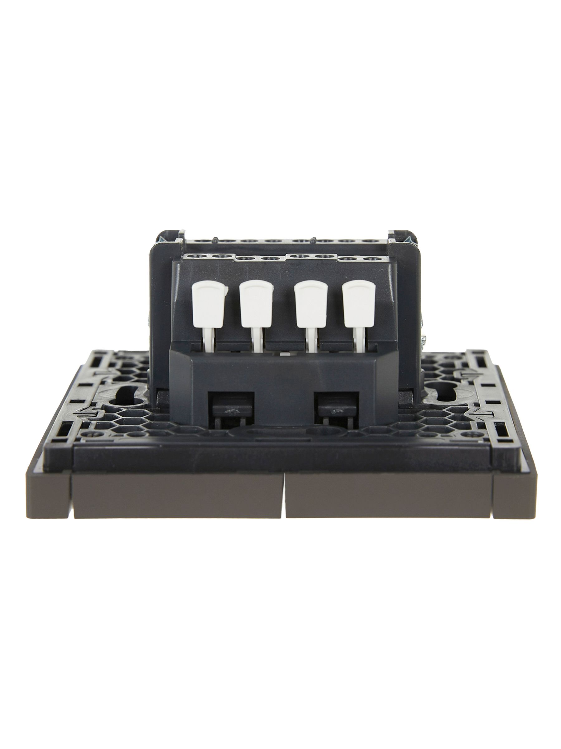 FORTE&PIANO Выключатель 2-клавишный проходной с индикацией 10А FP308 серый IEK