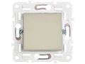 SKANDY Выключатель 1-клавишный проходной 10А SK-V02B бежевый IEK