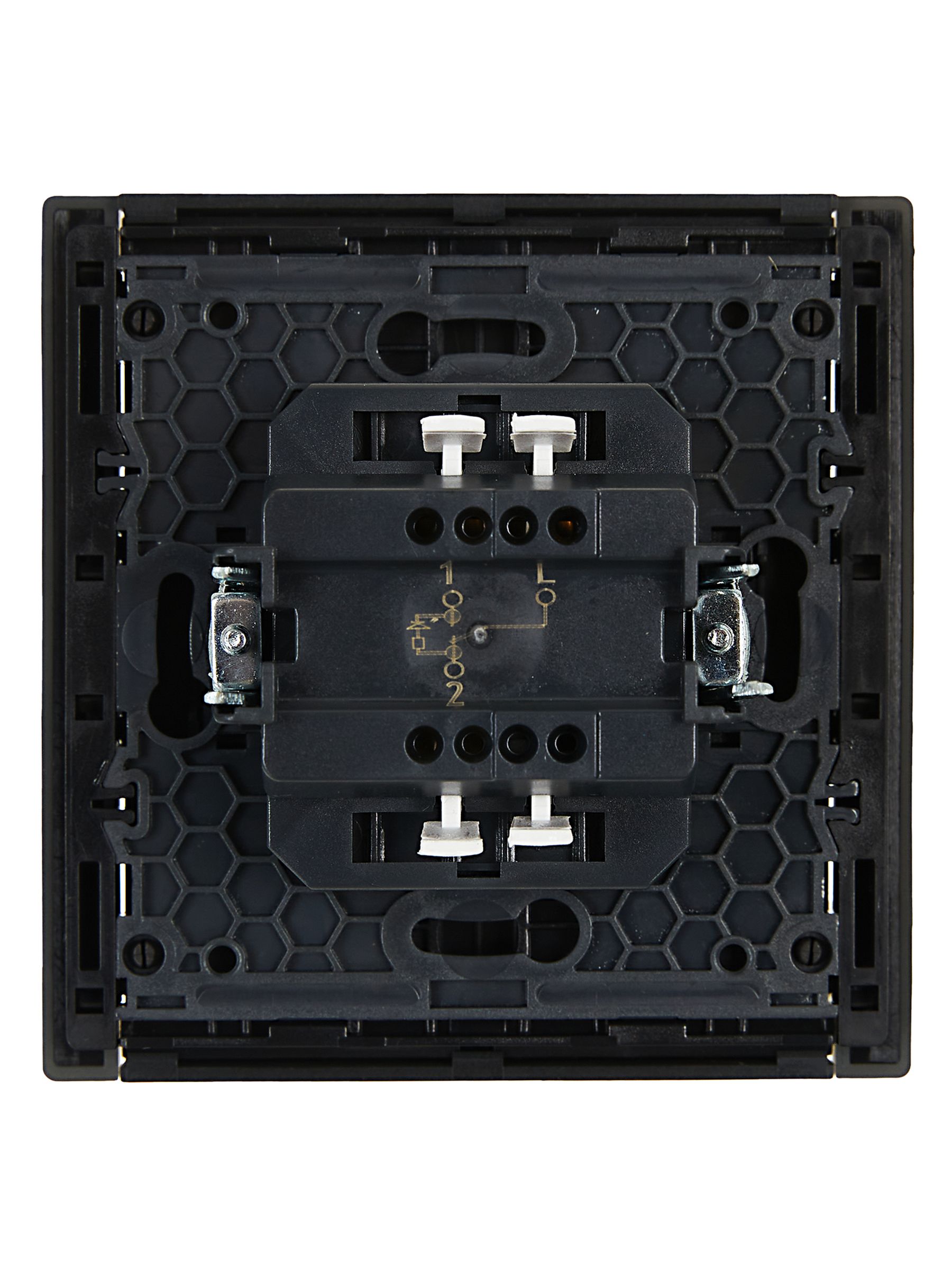 FORTE&PIANO Выключатель 1-клавишный проходной с индикацией 10А FP304 серый IEK