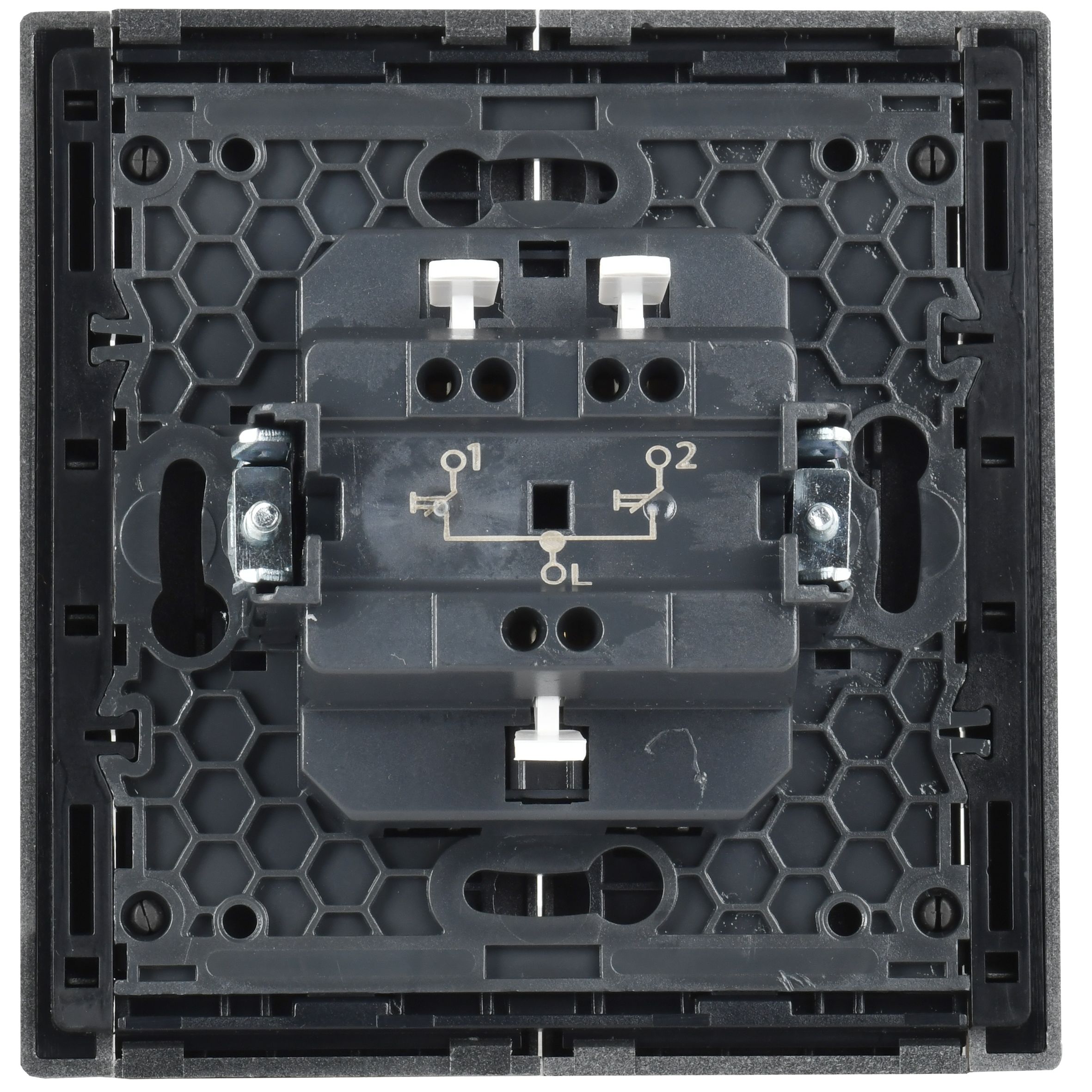 FORTE&PIANO Выключатель жалюзи 10А FP511 сталь IEK