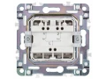SKANDY Выключатель жалюзи 10А SK-V12Gr серый IEK