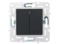 SKANDY Выключатель жалюзи 10А SK-V12G графит IEK