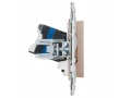 SKANDY Розетка компьютерная двойная RJ45 кат.6 SK-K04Sa песочный IEK