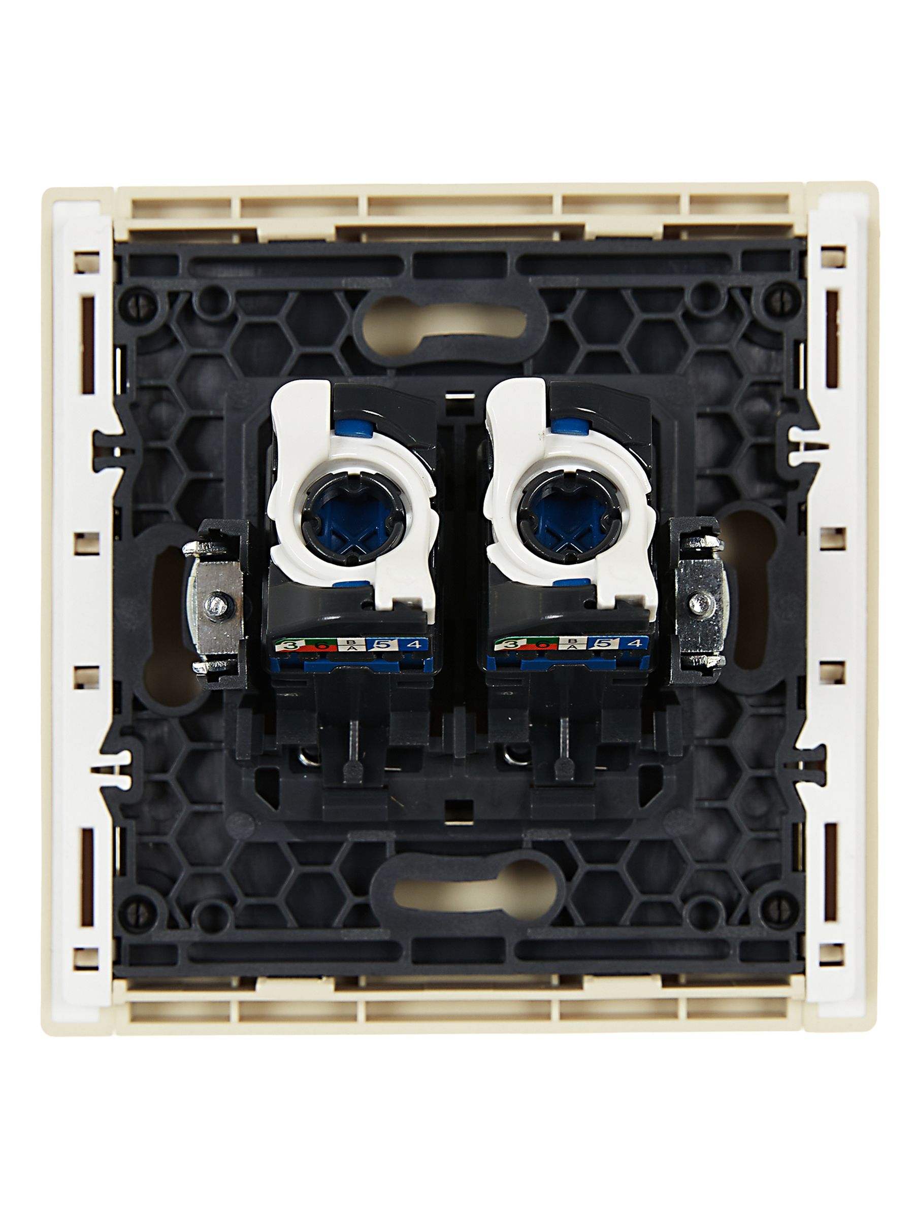 FORTE&PIANO Розетка компьютерная двойная RJ45 кат.6 FP434 ваниль IEK