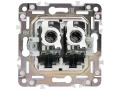 SKANDY Розетка компьютерная двойная RJ45 кат.5E SK-K03Bl черный IEK