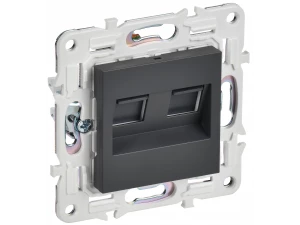 SKANDY Розетка компьютерная двойная RJ45 кат.6 SK-K04T титан IEK