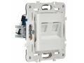 SKANDY Розетка компьютерная двойная RJ45 кат.5E SK-K03W арктический белый IEK