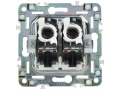 SKANDY Розетка компьютерная двойная RJ45 кат.5E SK-K03W арктический белый IEK