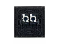 FORTE&PIANO Розетка компьютерная двойная RJ45 кат.6 FP534 сталь IEK