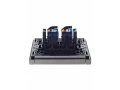 FORTE&PIANO Розетка компьютерная двойная RJ45 кат.6 FP534 сталь IEK