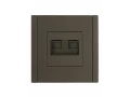 FORTE&PIANO Розетка компьютерная двойная RJ45 кат.5E FP333 серый IEK